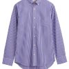 Herren Gant | Reg Poplin Stripe Shirt