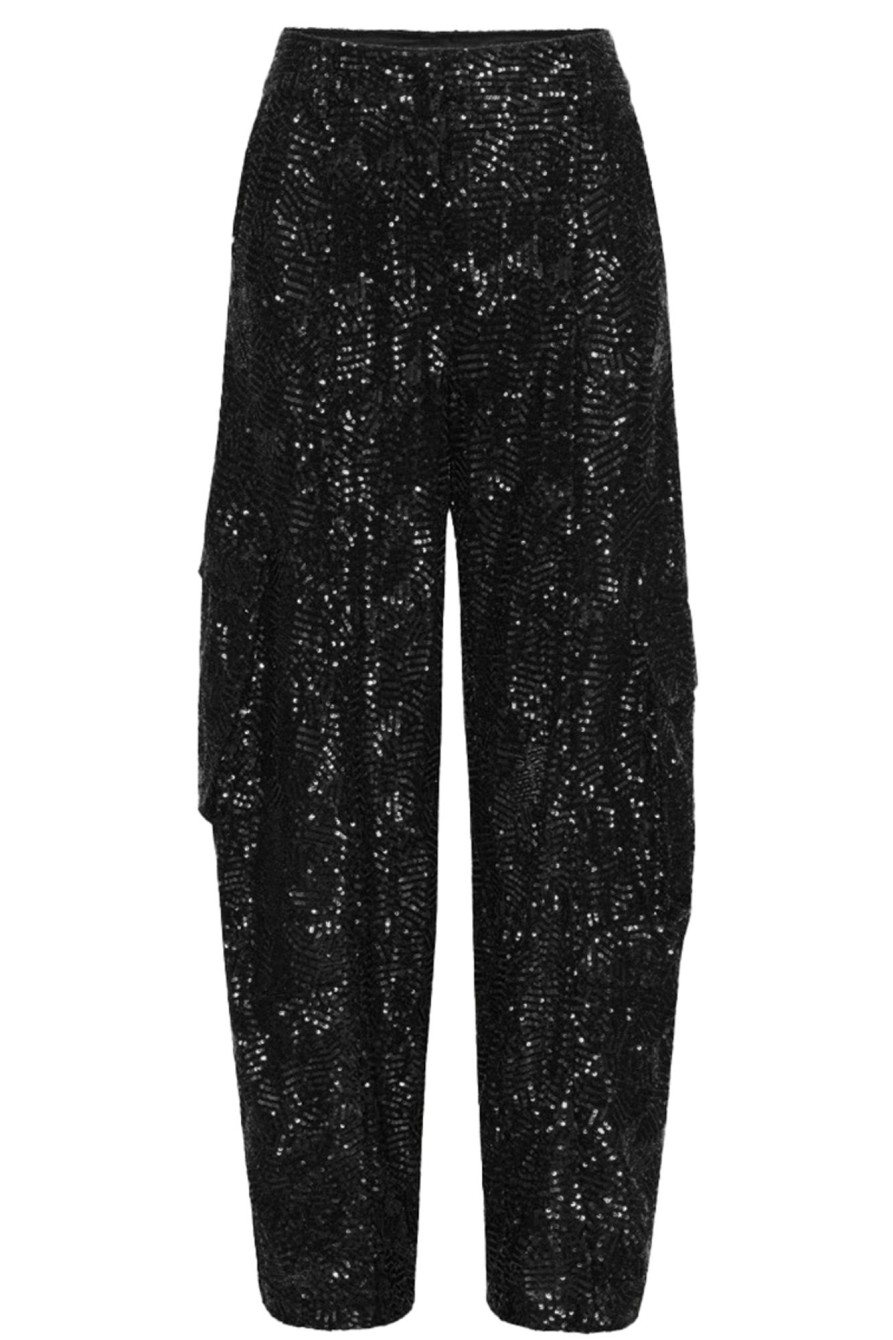 Dames Rotate | Sequins Cargo Pants