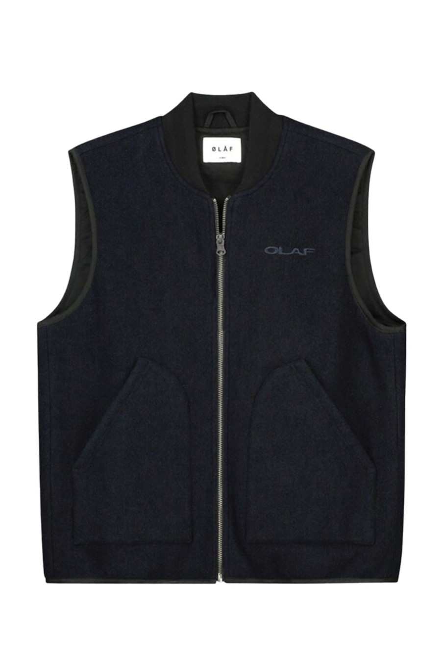 Herren Olaf Hussein | Olaf Wool Zip Vest5