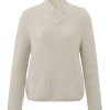 Dames Yaya | Boucle Sweater With Neck Detai