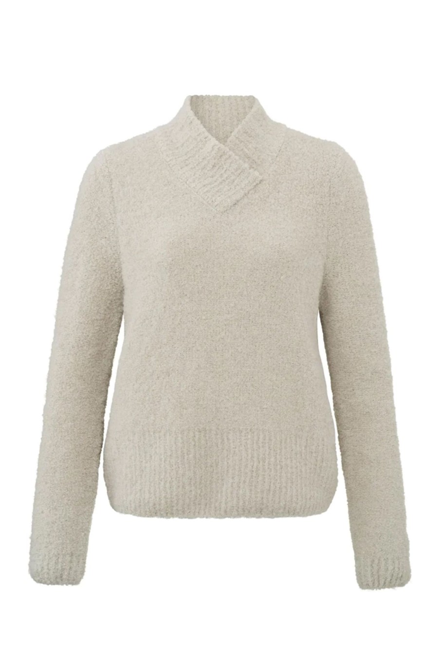 Dames Yaya | Boucle Sweater With Neck Detai