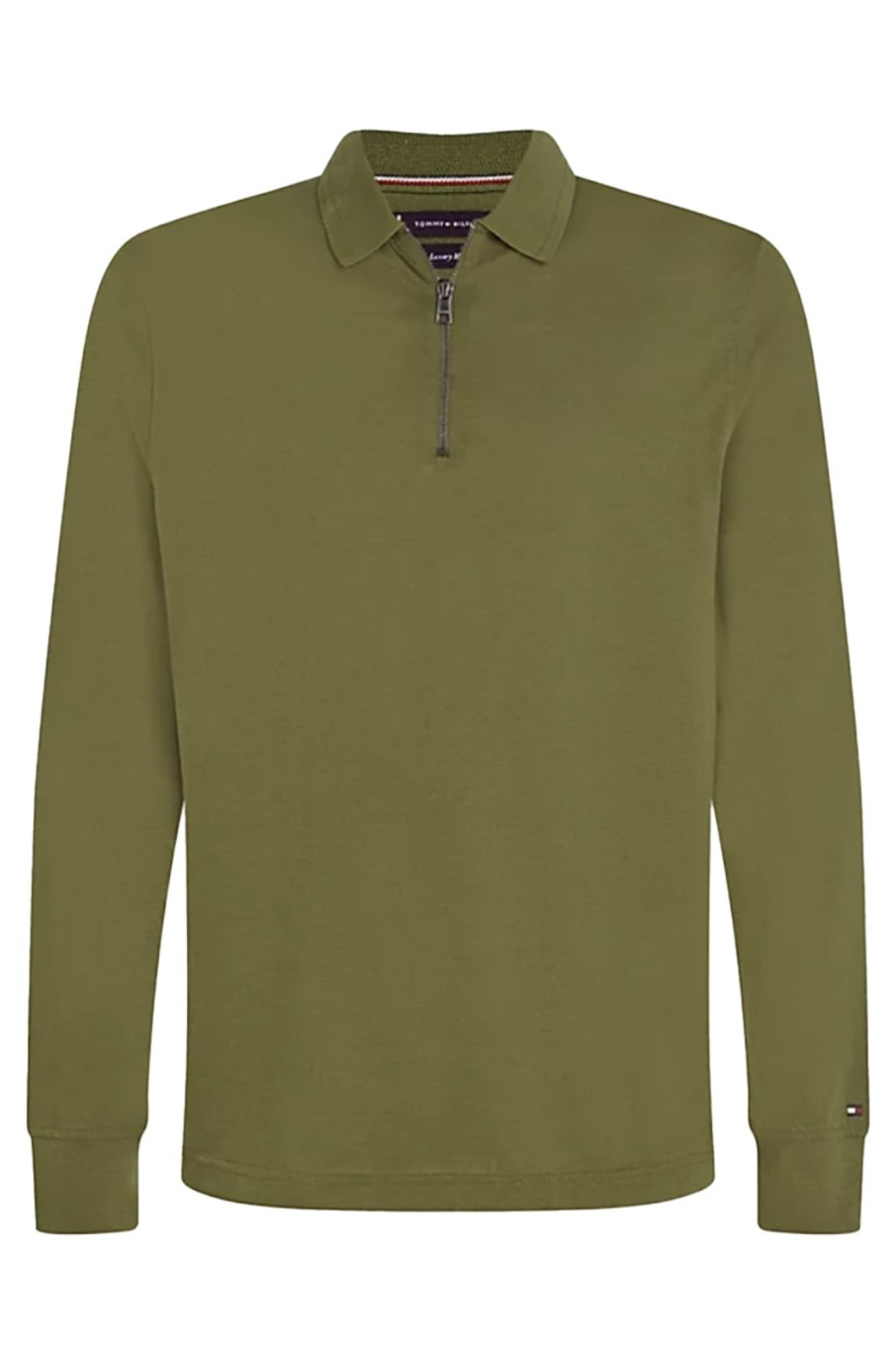 Herren Tommy Hilfiger | Dc Zip Ls Reg Polo