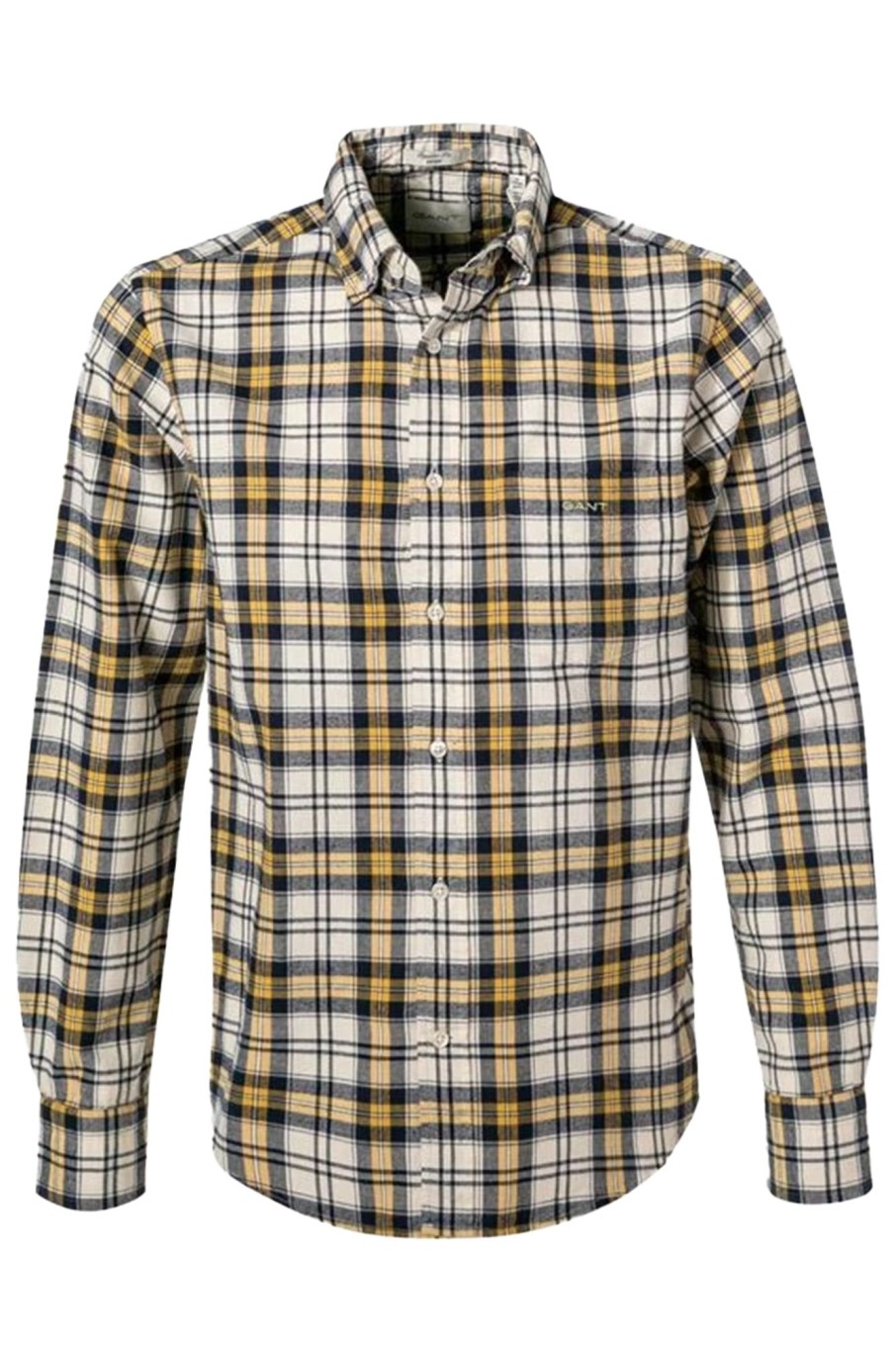 Herren Gant | Reg Ut Brushed Oxford Check Shirt