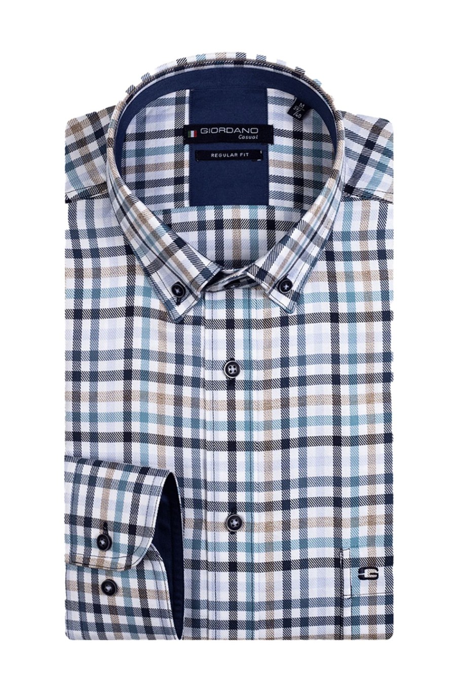 Herren Giordano | Ivy, Ls Button Down Classic Multi Color Check