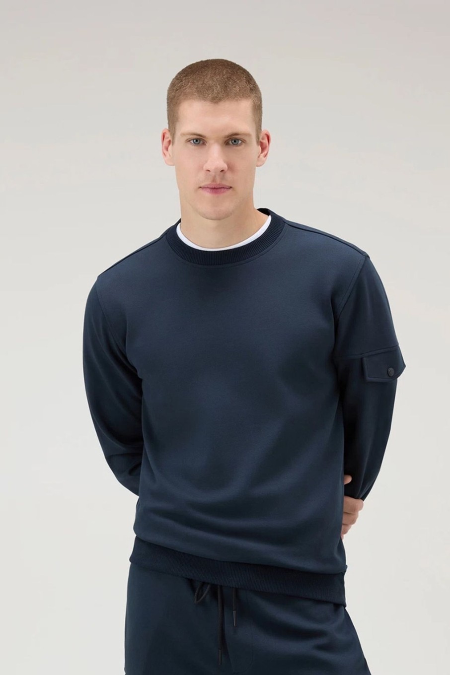 Herren Woolrich | Light Fleece Sweatshirt