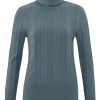 Dames Yaya | Ribbed Sweater With Turtleneck