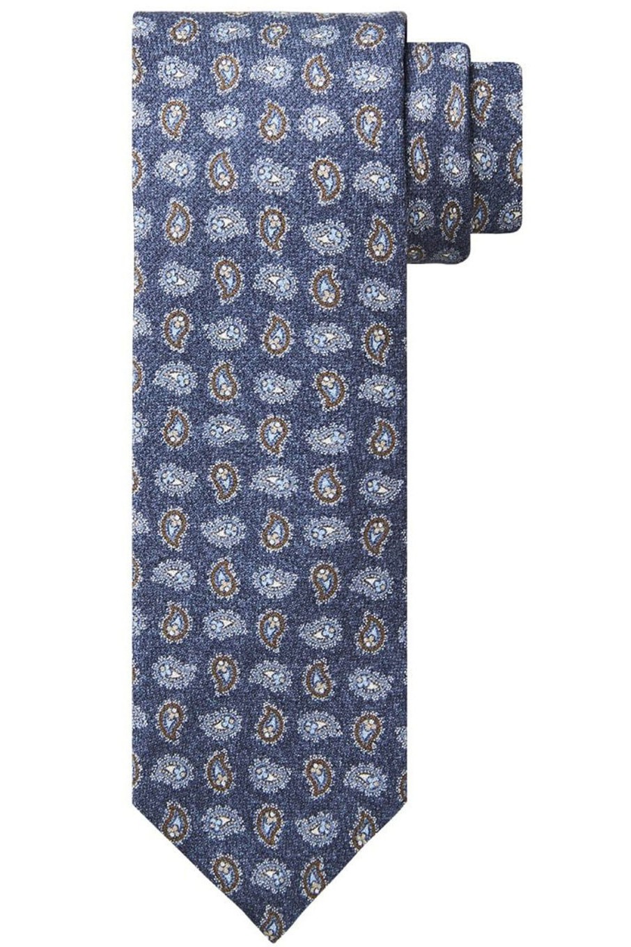 Herren Profuomo | Tie Silk Print Navy