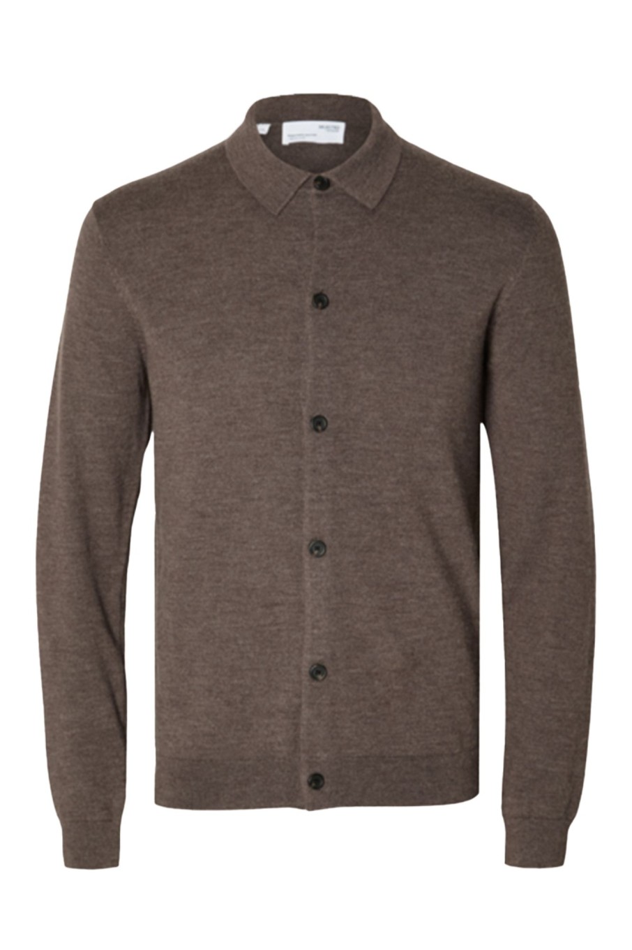 Herren Selected | Slhcaleb Ls Knit Button Cardigan B