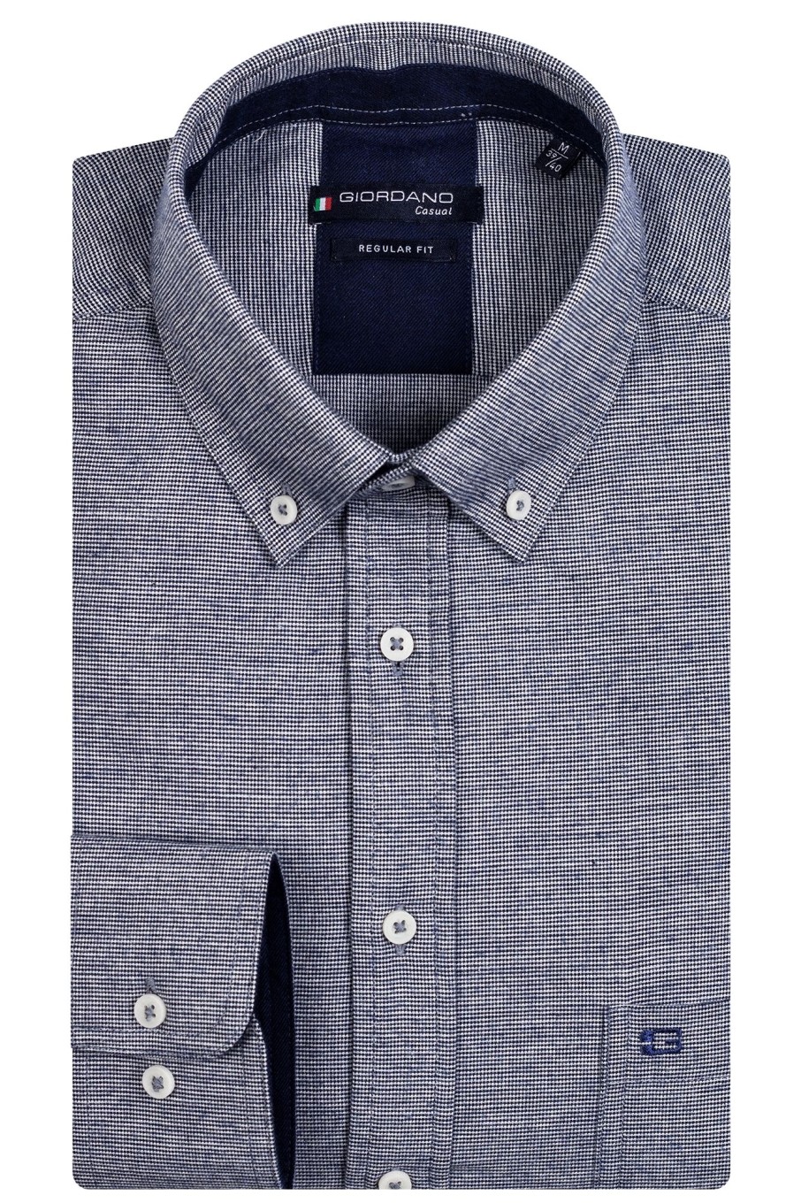 Herren Giordano | Ivy, Ls Button Down Mini Two Tone Check