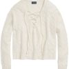 Dames Polo Ralph Lauren | Lce Up Ls Pullover