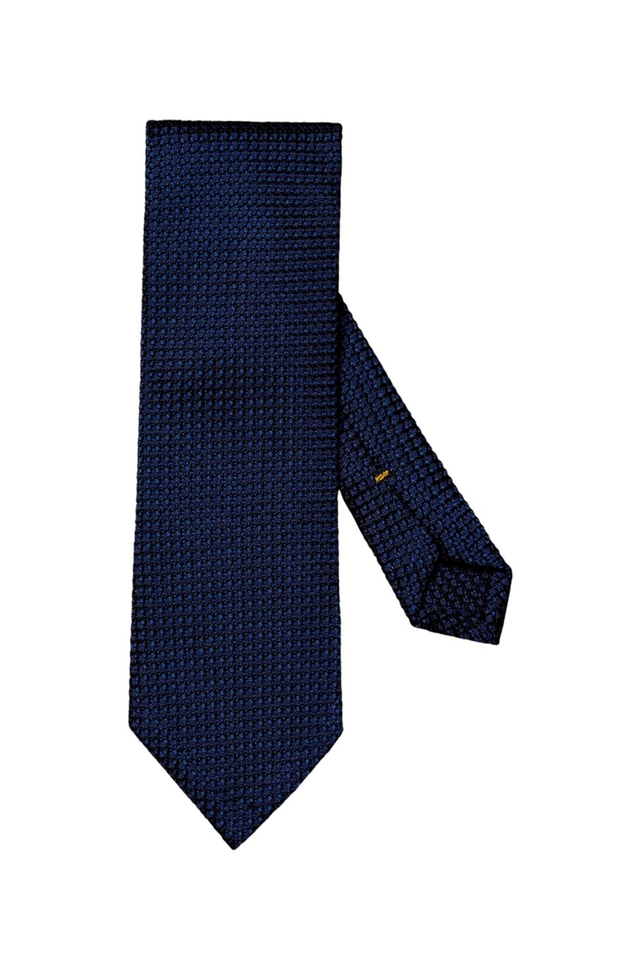 Herren Eton | Navy Blue Silk Grenadine Tie