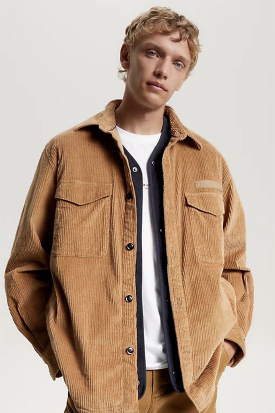 Herren Tommy Hilfiger | Corduroy Solid Overshirt