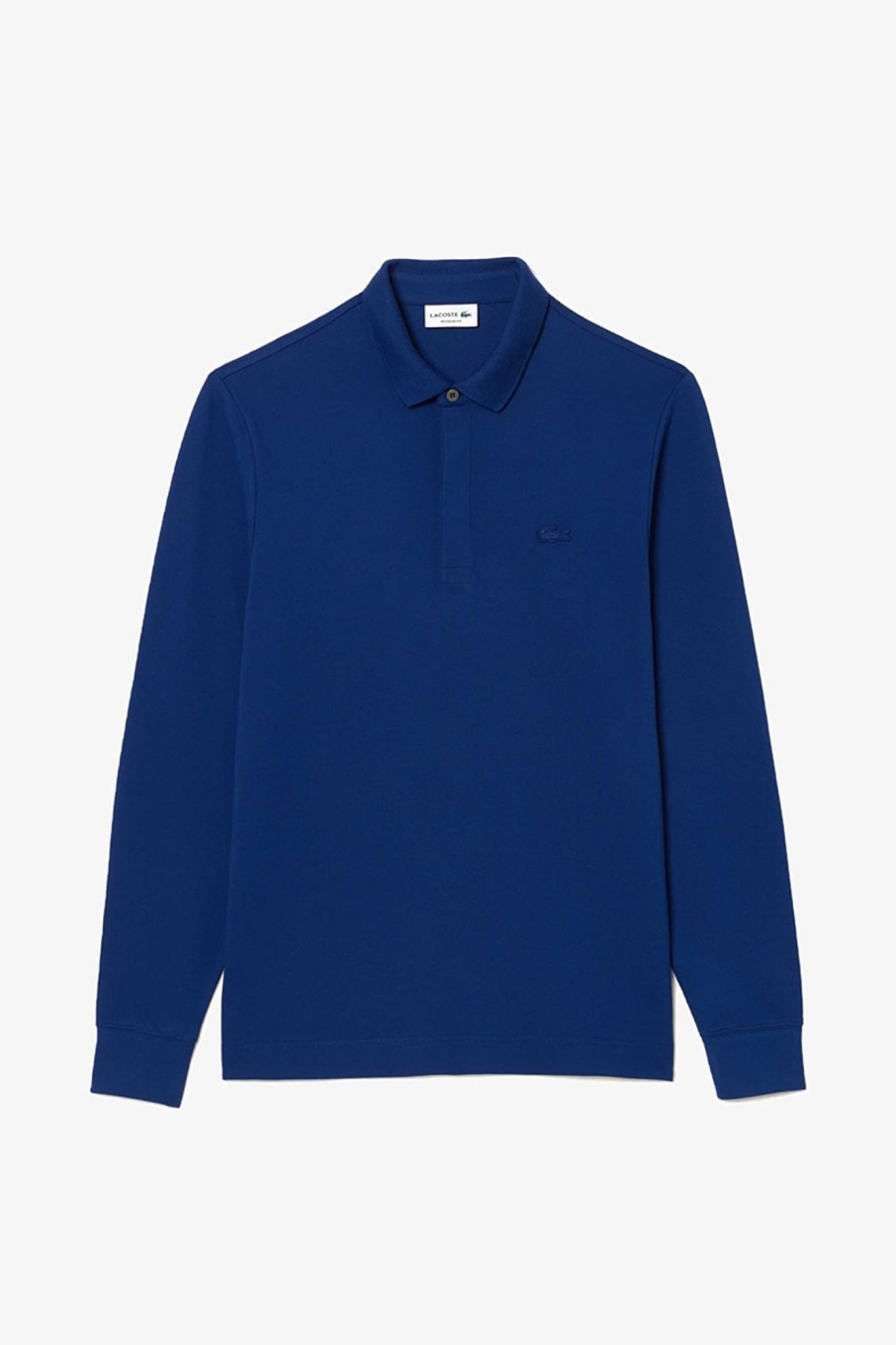 Herren Lacoste | Men Long Sleeved Ribbed Collar Shirt