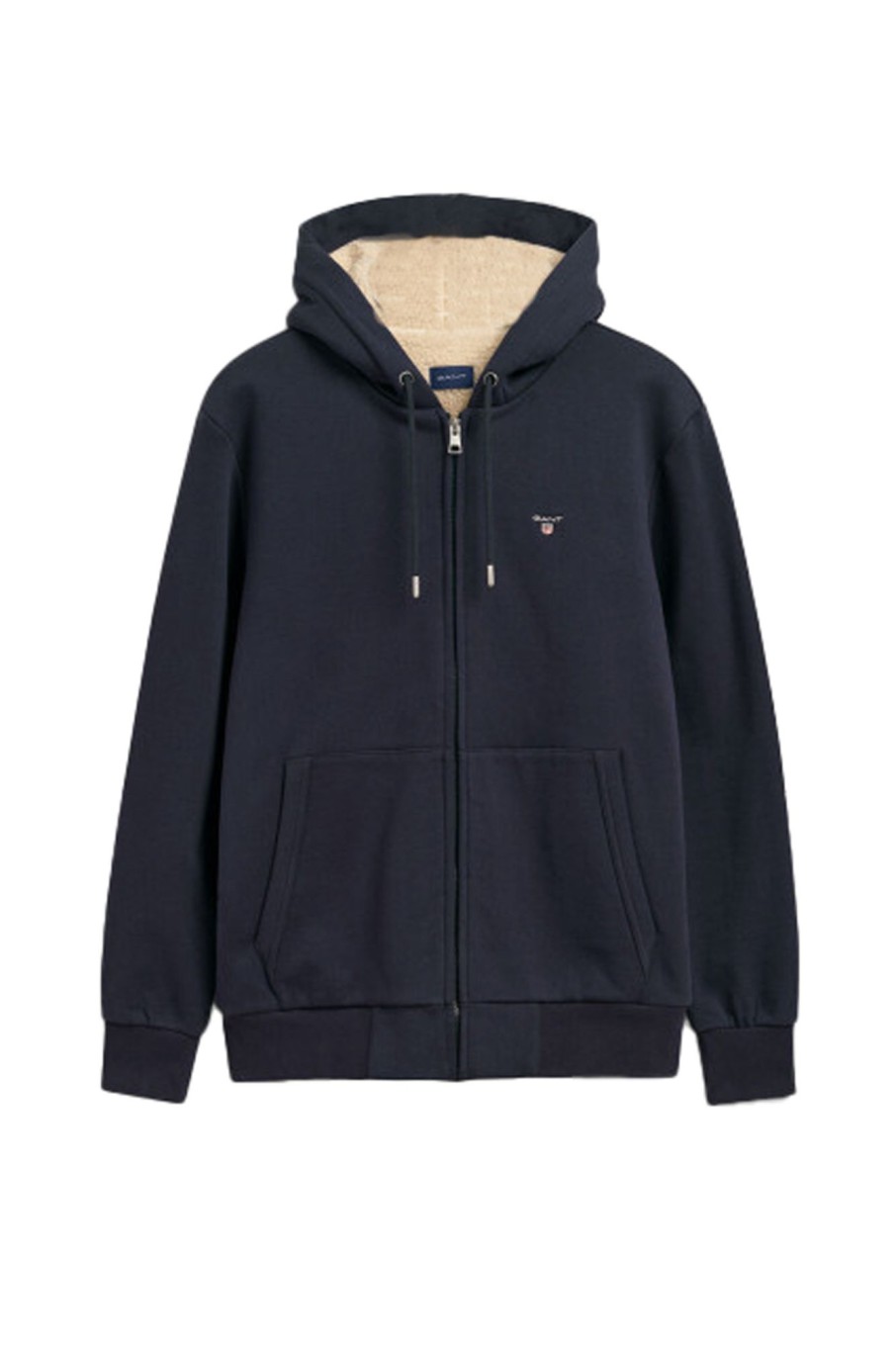 Herren Gant | Sherpa Fleece Zip Hoodie