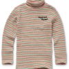 Kids Sproet & Sprout | Tshirt Turtle Neck Stripe Squirrel Squad