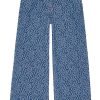 Dames Ganni | Jacquard Denim Wide Pants