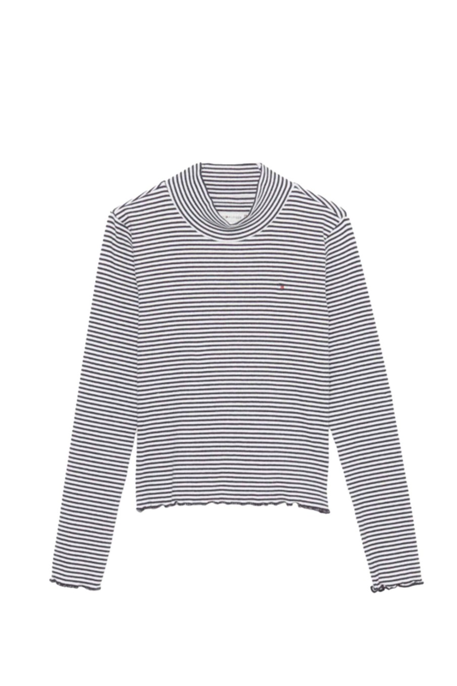 Kids Tommy Hilfiger | Stripe Mock Neck Top