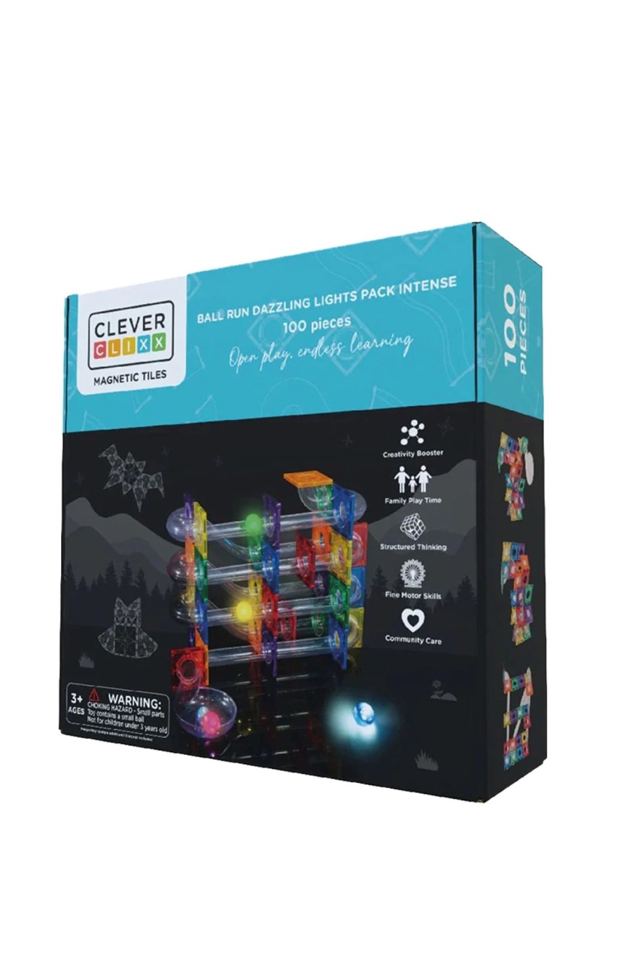 Kids Cleverclixx | Ball Run Dazzling Lights Pack 100St