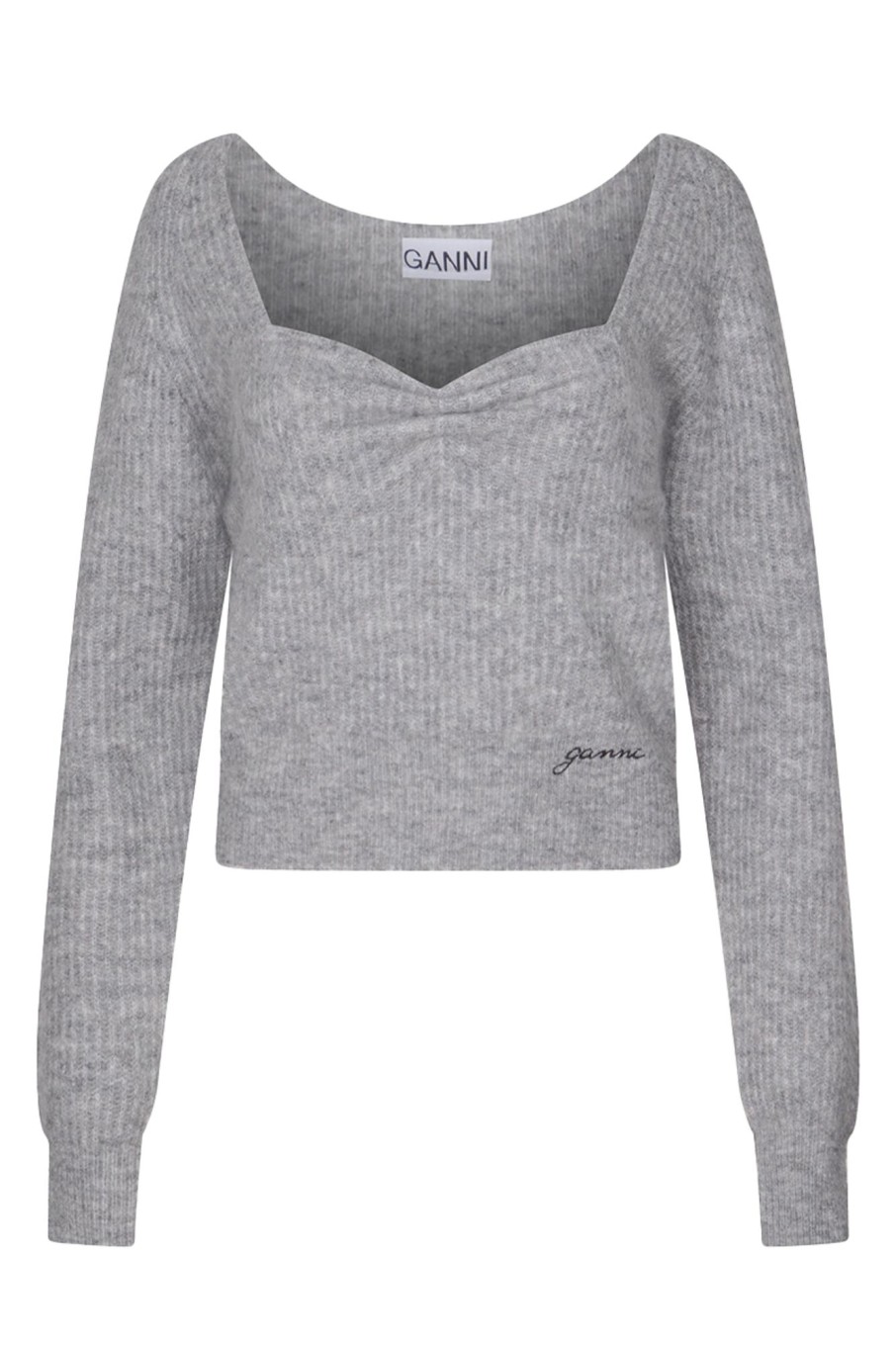 Dames Ganni | Soft Wool Blouse