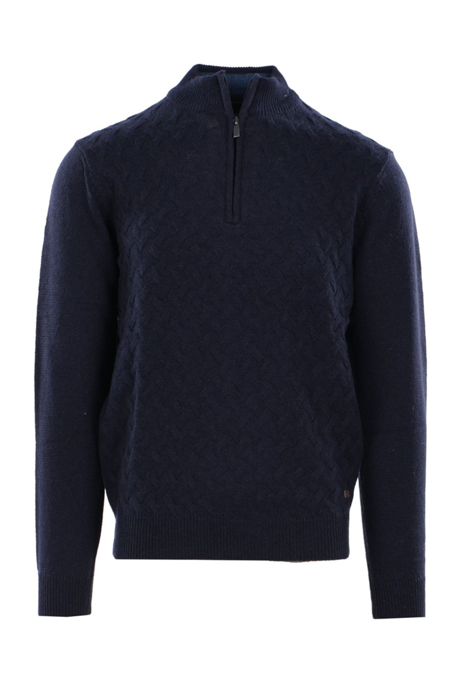 Herren Baileys | Pullover 1/2 Zip 10Gg, Frontpart Structure Knit