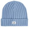 Herren C.P. Company | Extrafine Merino Wool Logo Beanie