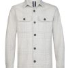 Herren Profuomo | Overshirt Knit Check Grey