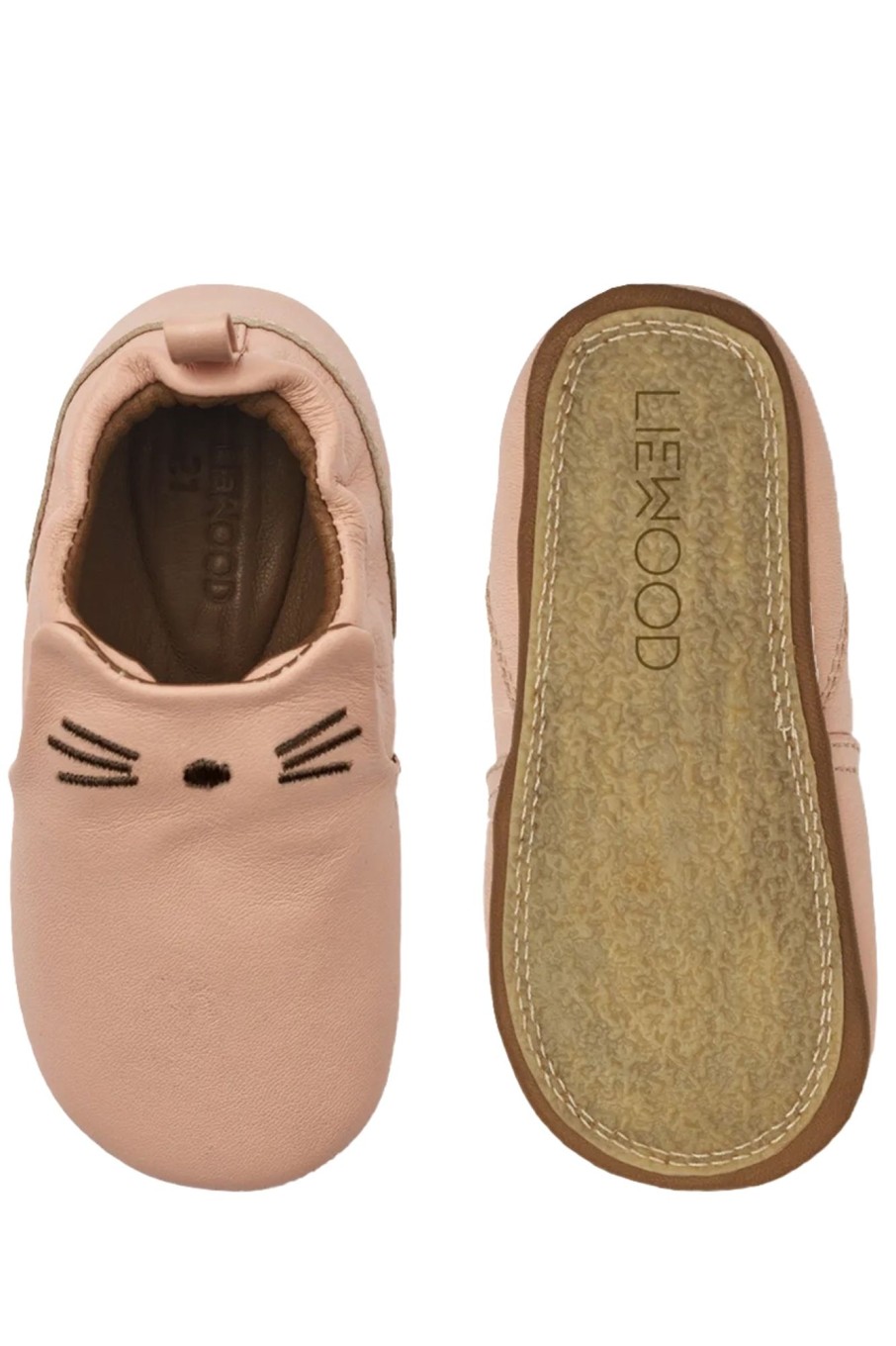 Kids Liewood | Eliot Cat Leather Slippers