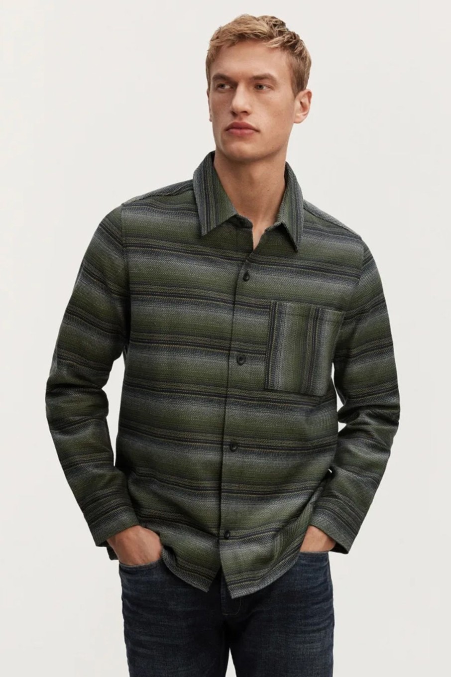 Herren Denham | Burton 1 Pocket Overshirt As