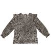 Kids House Of Jamie | Mesh Leopard Frill Tunic