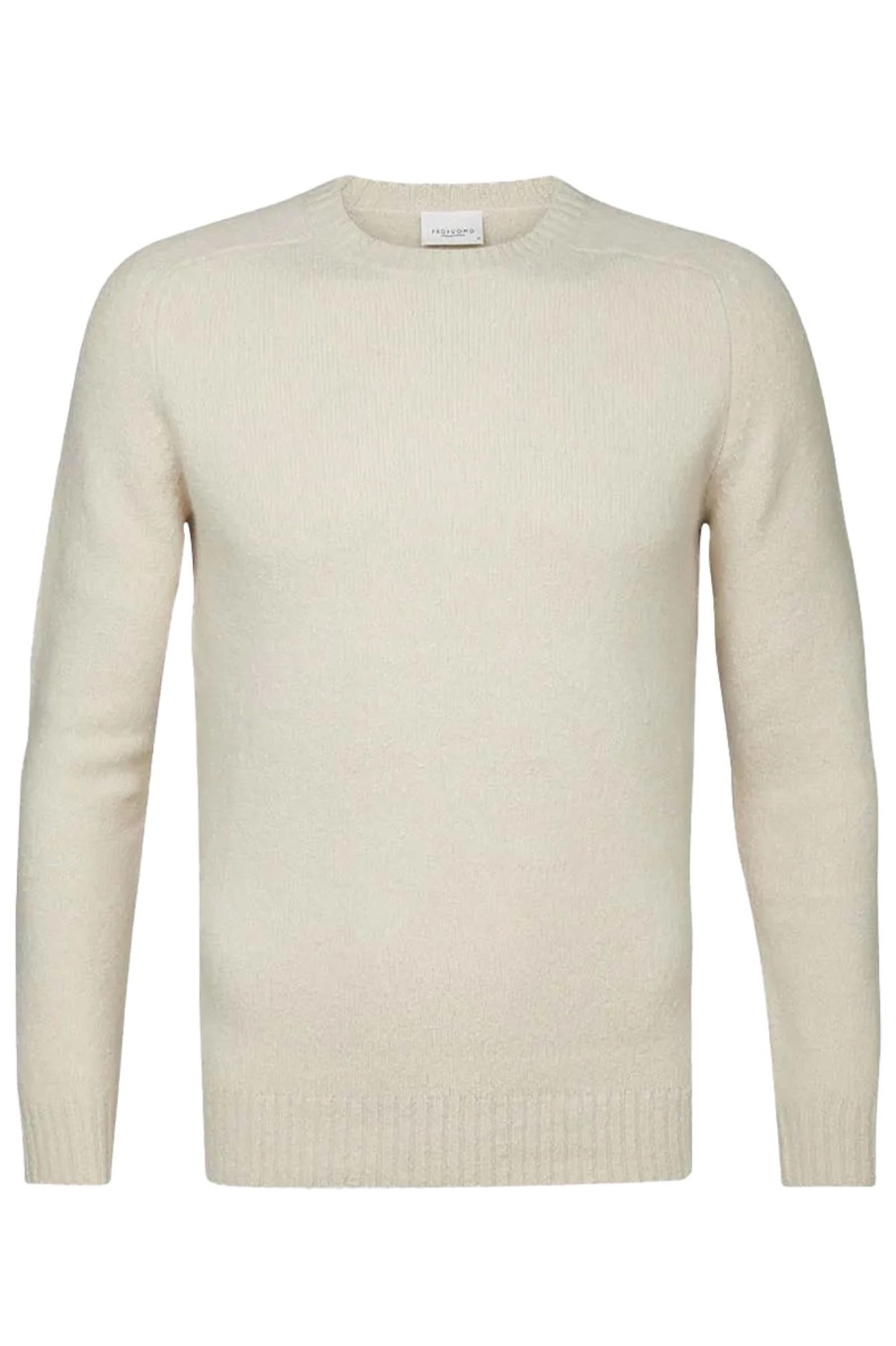 Herren Profuomo | Pullover Crew Neck Beige