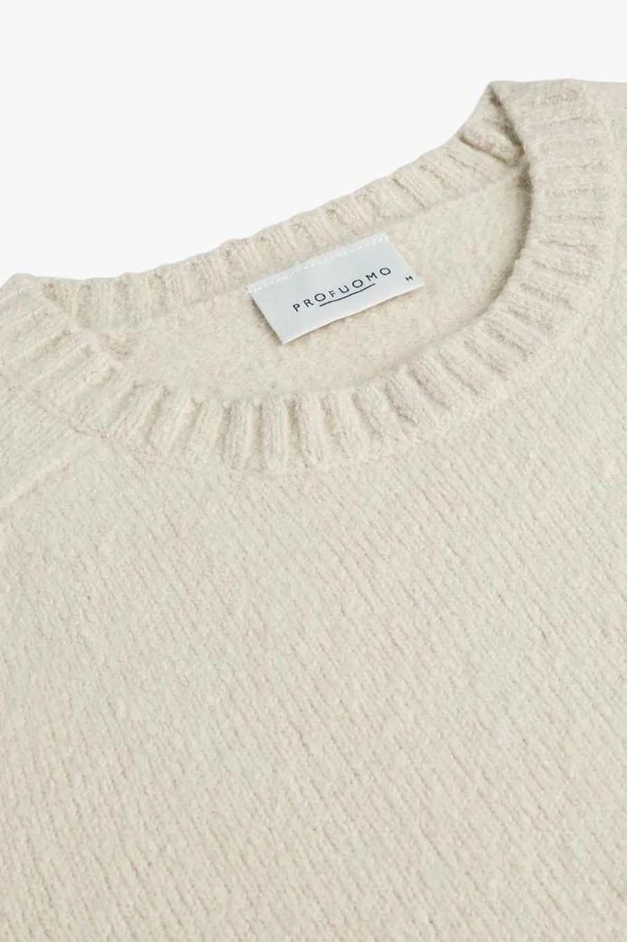 Herren Profuomo | Pullover Crew Neck Beige