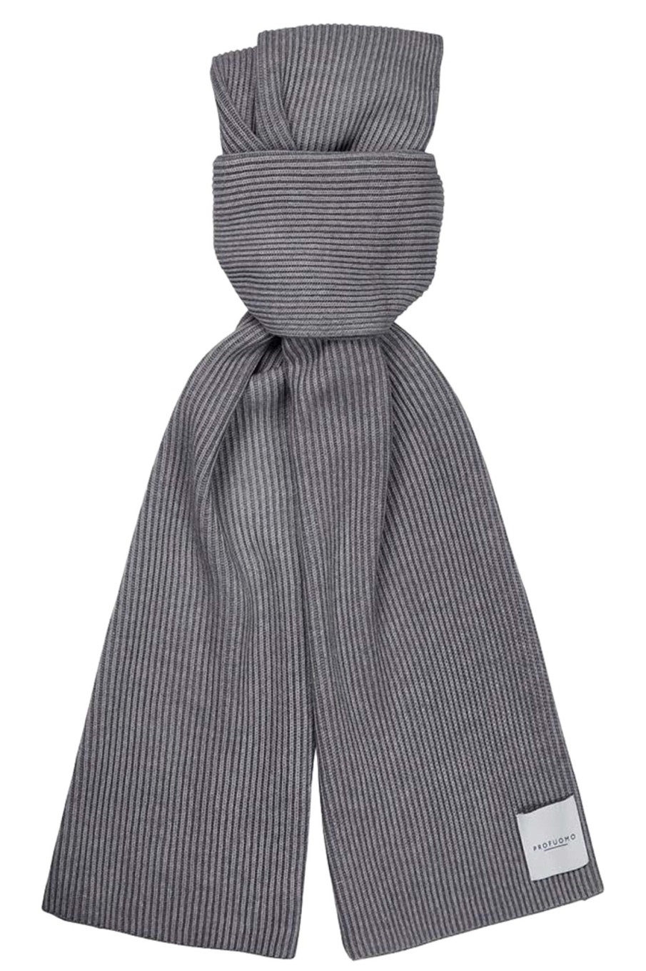 Herren Profuomo | Scarf Wool Nylon Grey