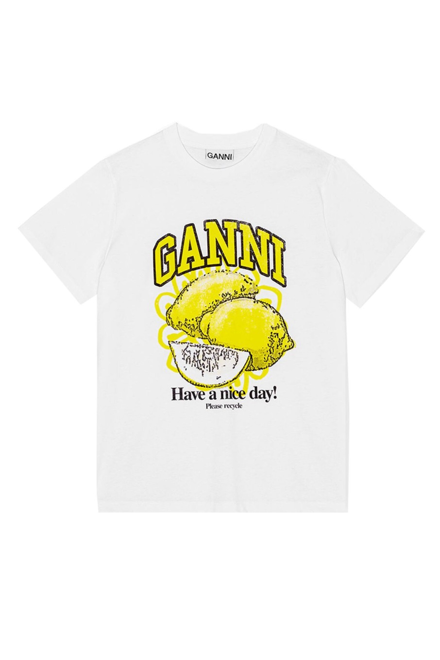 Dames Ganni | Basic Jersey Lemon