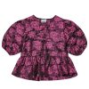 Dames Ganni | Botanical Peplim Blouse