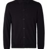 Herren Selected | Slhcaleb Ls Knit Button Cardigan B