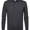 Herren Profuomo | Polo Longsleeve Anthra