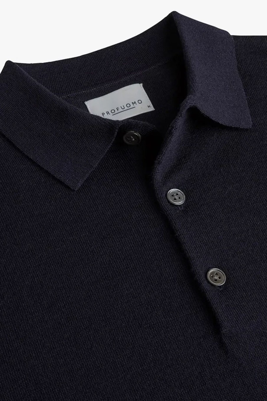 Herren Profuomo | Polo Longsleeve Navy