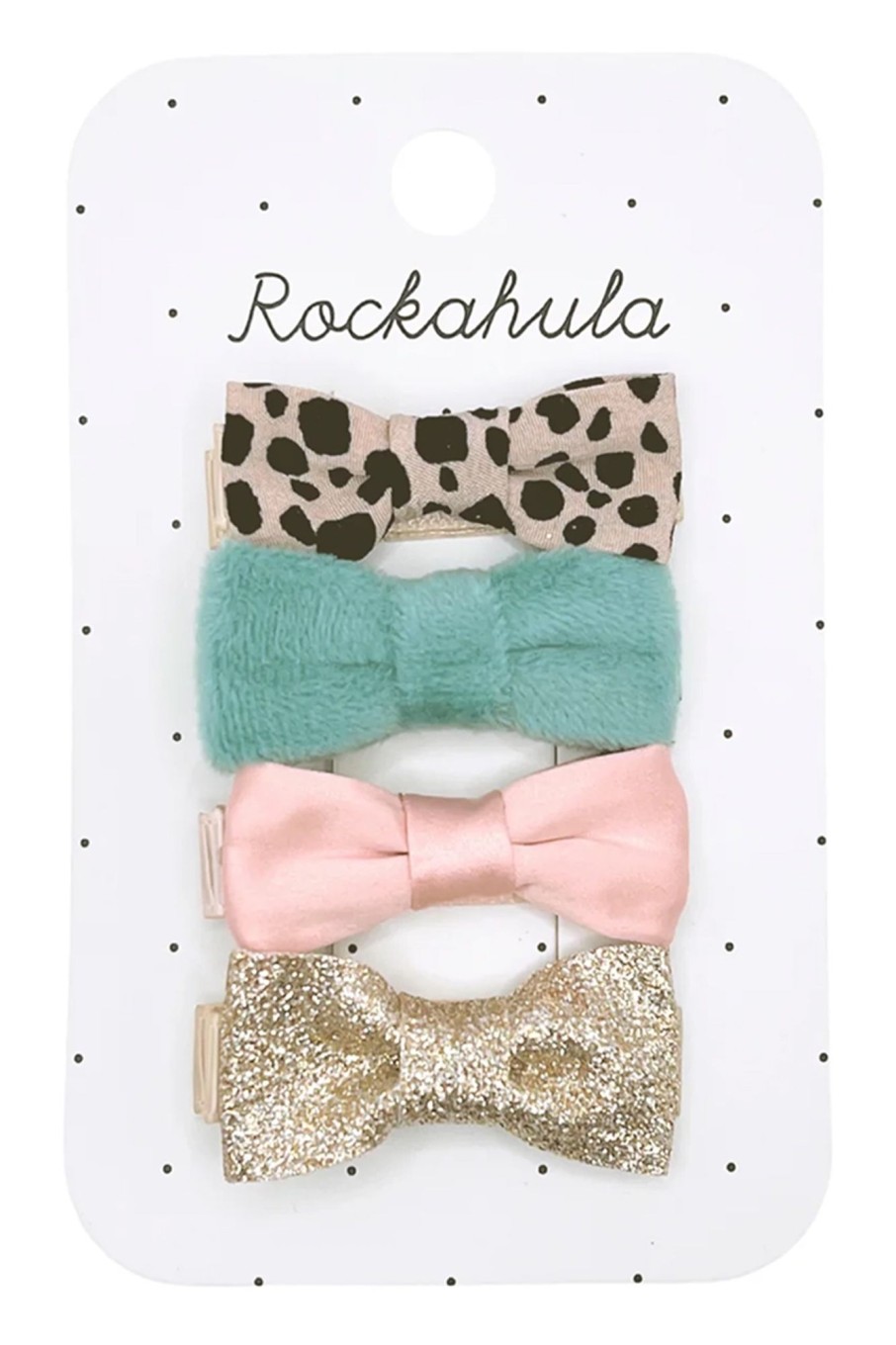 Kids ROCKAHULA KIDS | Leopard Love Mini Bow Clips