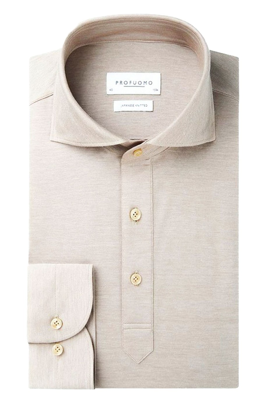 Herren Profuomo | Shirt Polo Camiche Sc Sf Camel