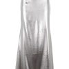 Dames Rotate | Metallic Maxi Train Skirt