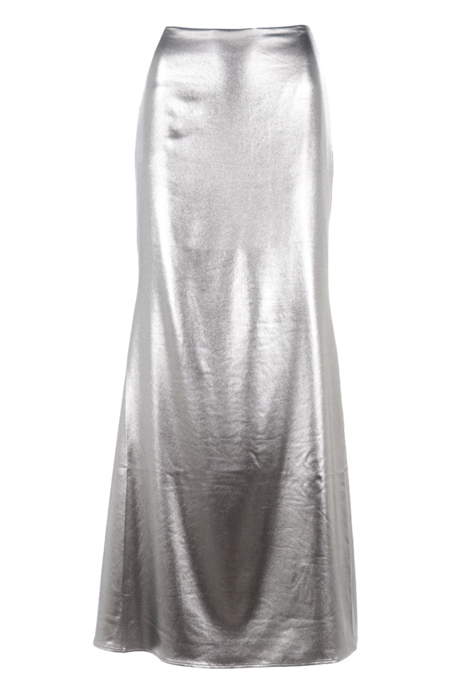 Dames Rotate | Metallic Maxi Train Skirt