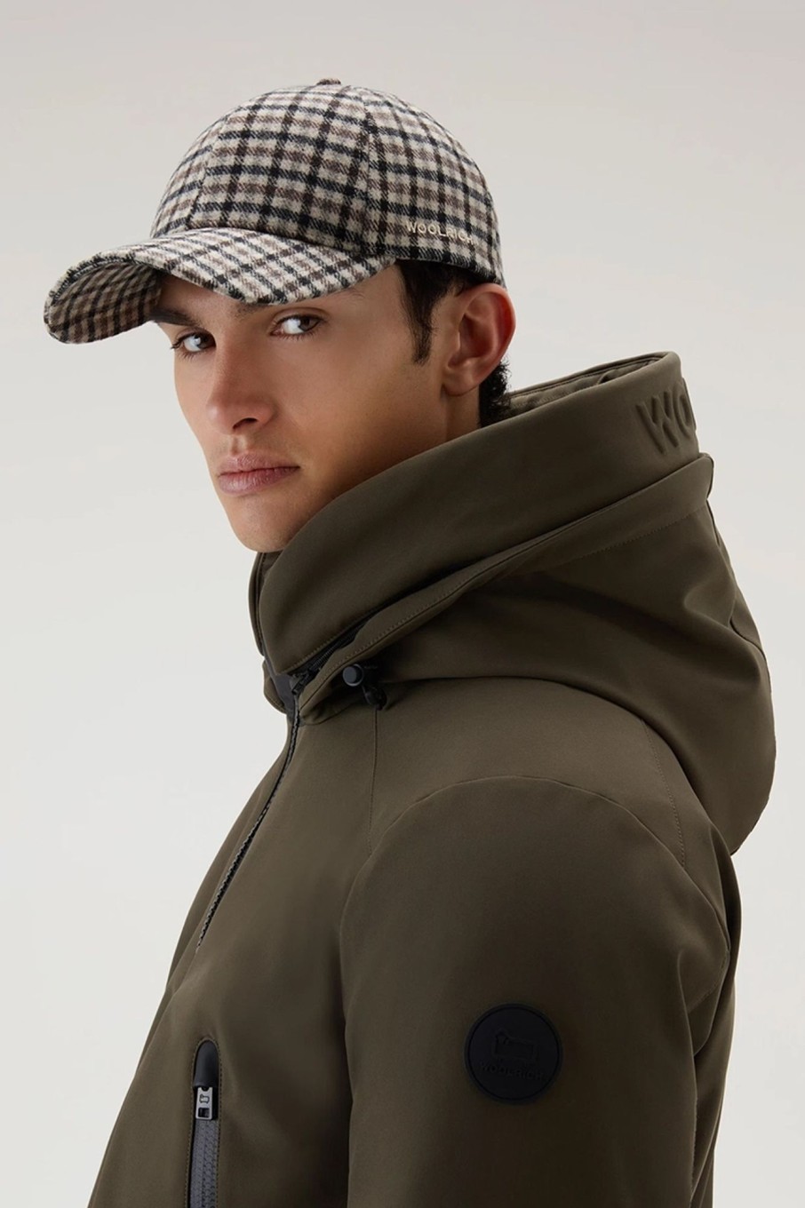 Herren Woolrich | Check Baseball Cap