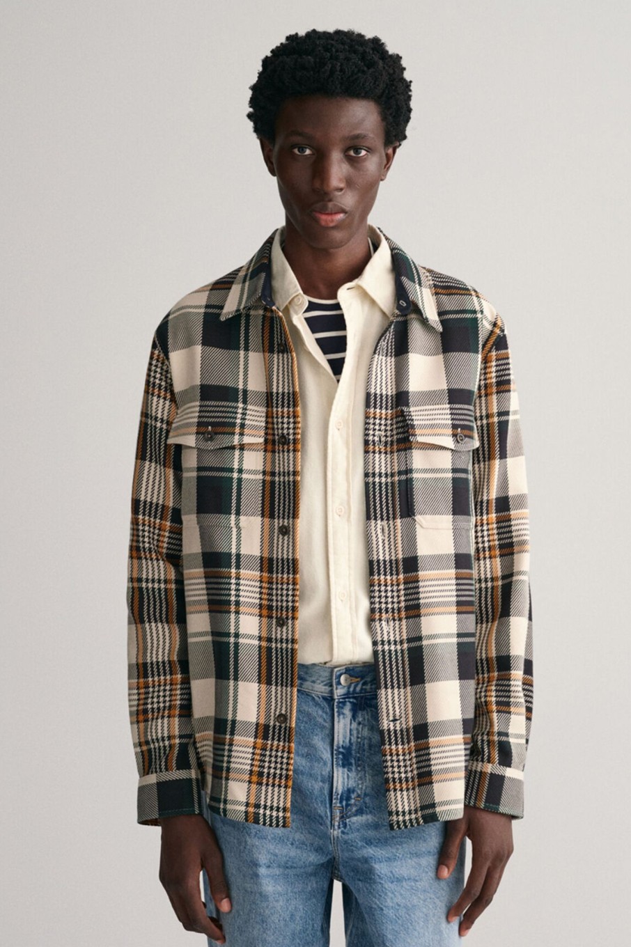 Herren Gant | Heavy Twill Check Overshirt