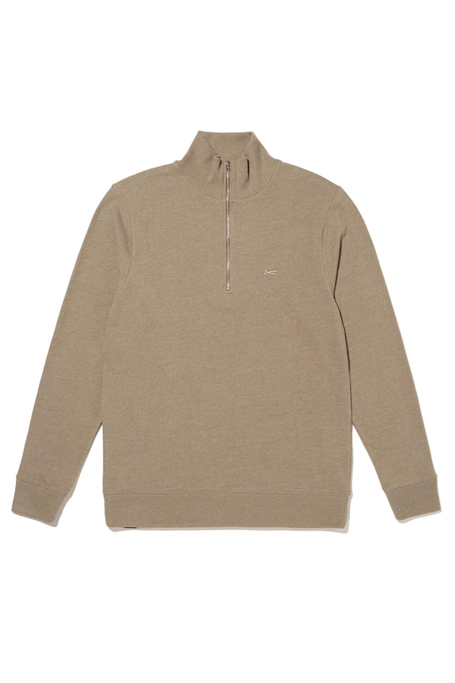 Herren Denham | Roger Half Zip Knit Cmj