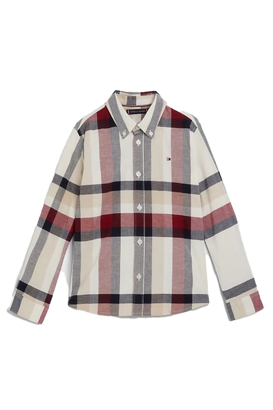 Kids Tommy Hilfiger | Global Stripe Check Shirt