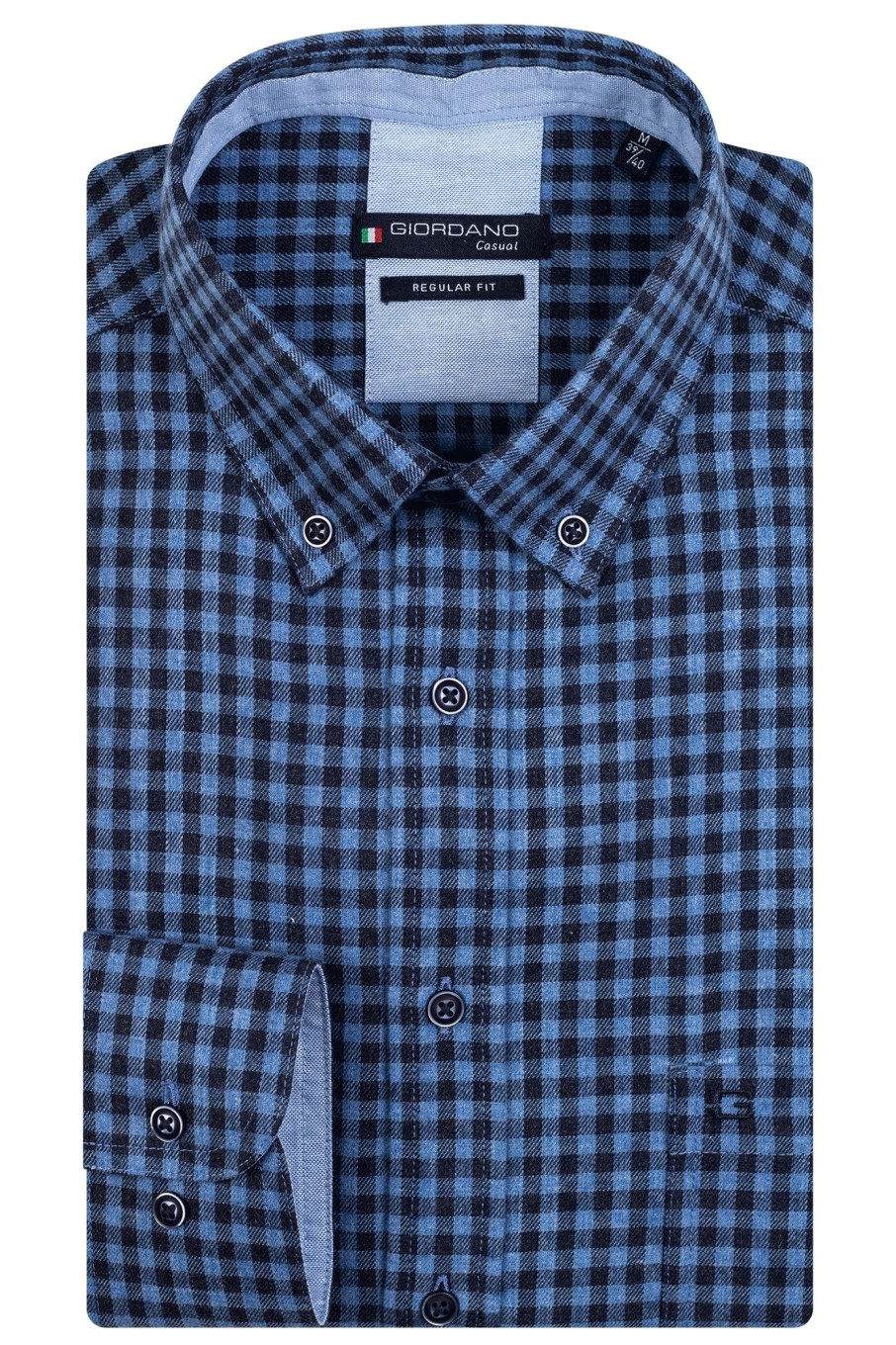 Herren Giordano | Ivy, Ls Button Down Two Tone Small Check