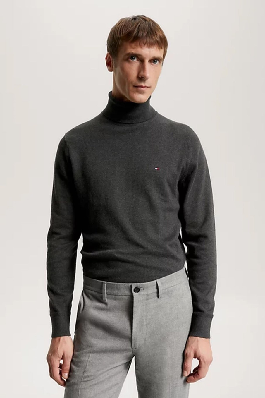 Herren Tommy Hilfiger | Pima Org Ctn Cashmere Roll Neck