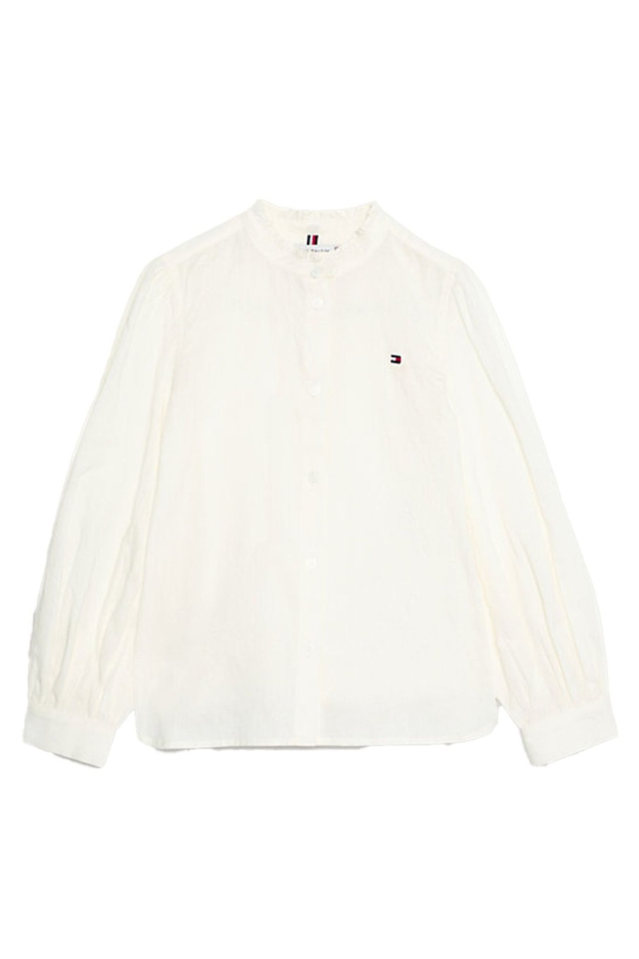 Kids Tommy Hilfiger | Ladder Lace Frill Collar Shirt