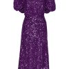 Dames Rotate | Sequins Puff Sleeve Dress