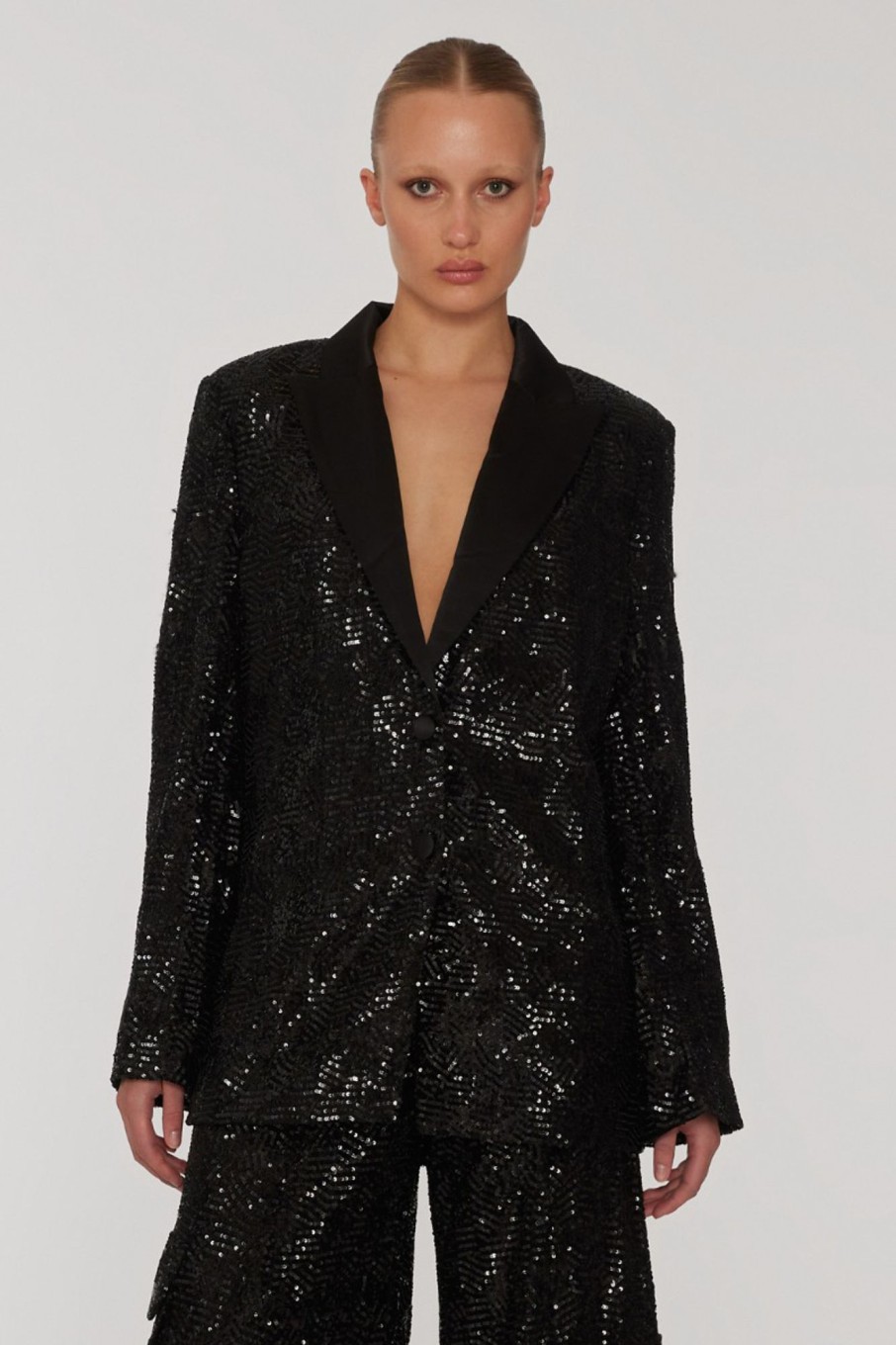 Dames Rotate | Sequins Oversized Blazer